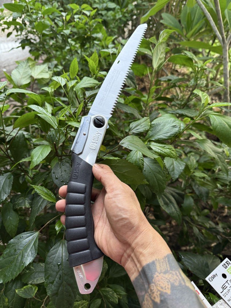 Silky Saw Made In Japan (Category: Gardening Tools & Ornaments) located in Calamba. Submitted by transitory (Listing ID 1445346928, Image 2). Description: For Sale All Brand New Made In Japan Silky Saw 1. Jet Accel 210 plus 2 extra blades Set for ₱3,400 2. Gomtaro replacement blades (210 and 240) ₱900 each 3. Pocketboy replacement blades (130) ₱650 each Location:Calamba,Laguna J&T shipping or Lalamove c/o buyer Salamat 🙏🏽 .