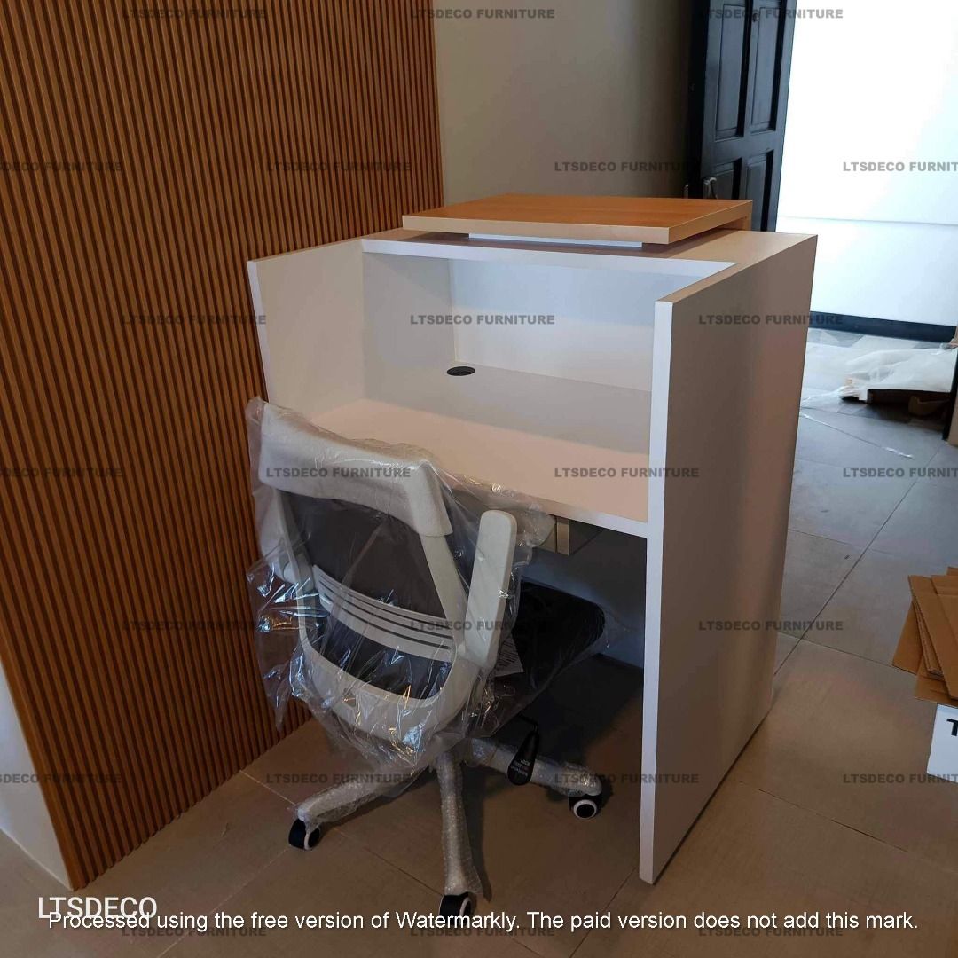 SMALL CUSTOMIZED RECEPTION TABLE OFFICE FURNITURE OFFICE PARTITION (Category: Office Furniture & Fixtures) located in Caloocan City. Submitted by rica26.ltsdeco (Listing ID 1445279379, Image 2). Description: For faster transaction or kindly send your floor plan layout for inquiry, Quotation, estimate and orders please call us a email: Look for Ms. RICA -Sale's Executive- 📞 V I B E R NUMBER - +63951-079-2556 📞 Cellphone/SMART No.09602776246 📩 E
