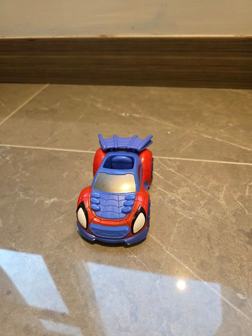 Spider-Man Playset with Figures and Car (Category: Action & Battle Toys) located in Manila. Submitted by aegont (Listing ID 1445388673, Image 2). Description: - Large Spider-Man playset - Includes multiple Spider-Man figures - Comes with a red and blue Spider-Man car - Perfect for any Spider-Man fan - All pieces are pictured - Ready for a new owner.