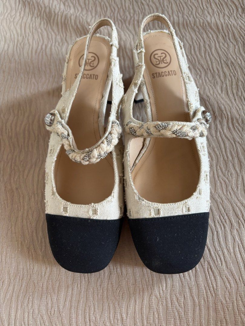 STACCATO two-tone Mary Jane Slingback Heels (Category: Heels) located in Batangas. Submitted by d_brandedforless (Listing ID 1445241575, Image 2). Description: Likes new .