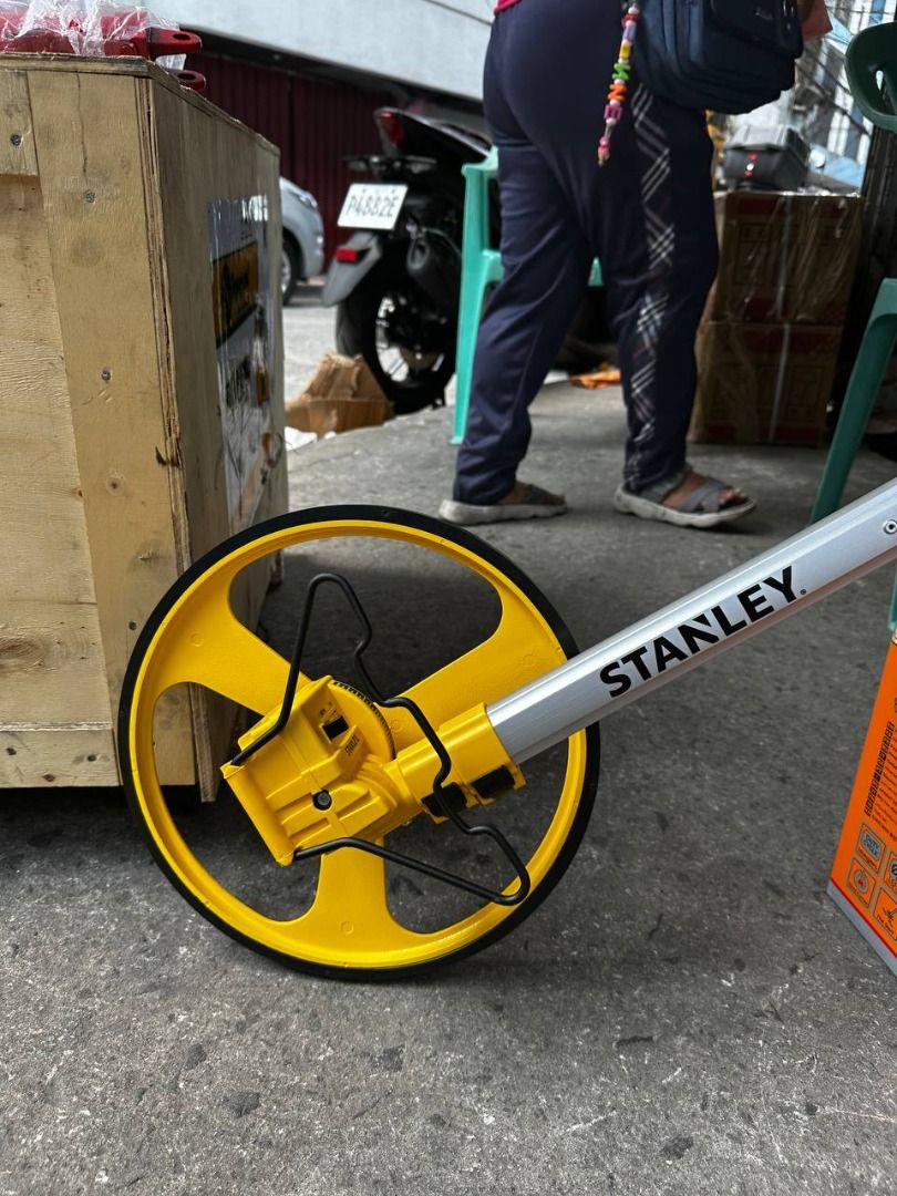 Stanley Measuring Wheel Specs: #77-174 (12” x 1000m) (Category: Everything Else Others) located in Manila. Submitted by joeyroque09 (Listing ID 1445309750, Image 2). Description: Stanley Measuring Wheel Specs: #77-174 (12” x 1000m) PRICE: 4,500.