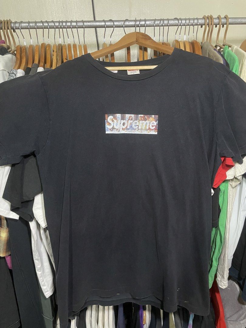 Supreme the last supper (Category: Tshirts & Polo Shirts ) located in Hermosa. Submitted by oddballs.vtg (Listing ID 1445354024, Image 1). Description: 22x31.5 Stain, cracks, sunfades flaws.