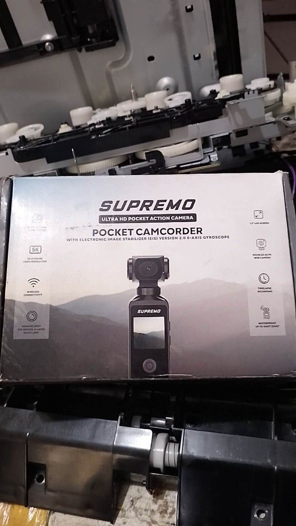 Supremo Ultra HD Pocket Action Camera (Category: Cameras) located in Pateros City. Submitted by valezajoakkergor004 (Listing ID 1445415379, Image 1). Description: - Supremo Pocket Camcorder: Your ultimate adventure companion. - Ultra HD Action Camera: Crystal clear video quality. - Electronic Image Stabilization & 3-Axis Gimbal: Say goodbye to shaky footage! - WiFi & Bluetooth Enabled: Effortlessly share your recordings. - Compact & Portable: Eas
