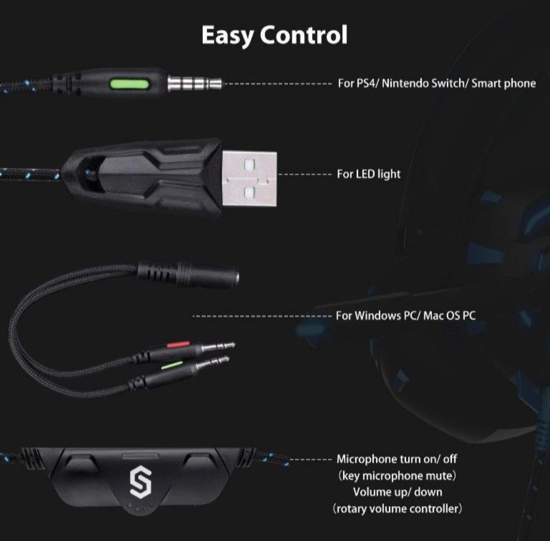 SYNCWIRE High Performance Gaming Headset with Mic489797071300864002