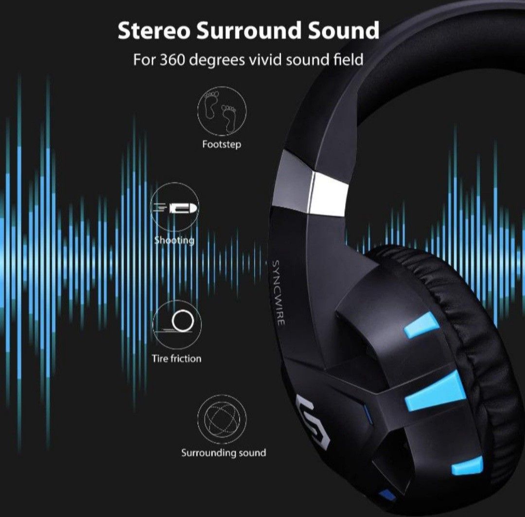 SYNCWIRE High Performance Gaming Headset with Mic489797071300864003