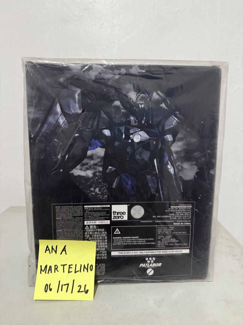 Threezero Patlabor Robo-Dou Griffon Action Figure (Category: Figurines & Statues) located in Manila. Submitted by ana_banana011 (Listing ID 1445274778, Image 3). Description: - Brand New: Threezero Robo-Dou Griffon action figure - Unit: Mobile Police Unit - Condition: Box is sealed - Includes: Accessories and display base - Ideal for: Collectors.