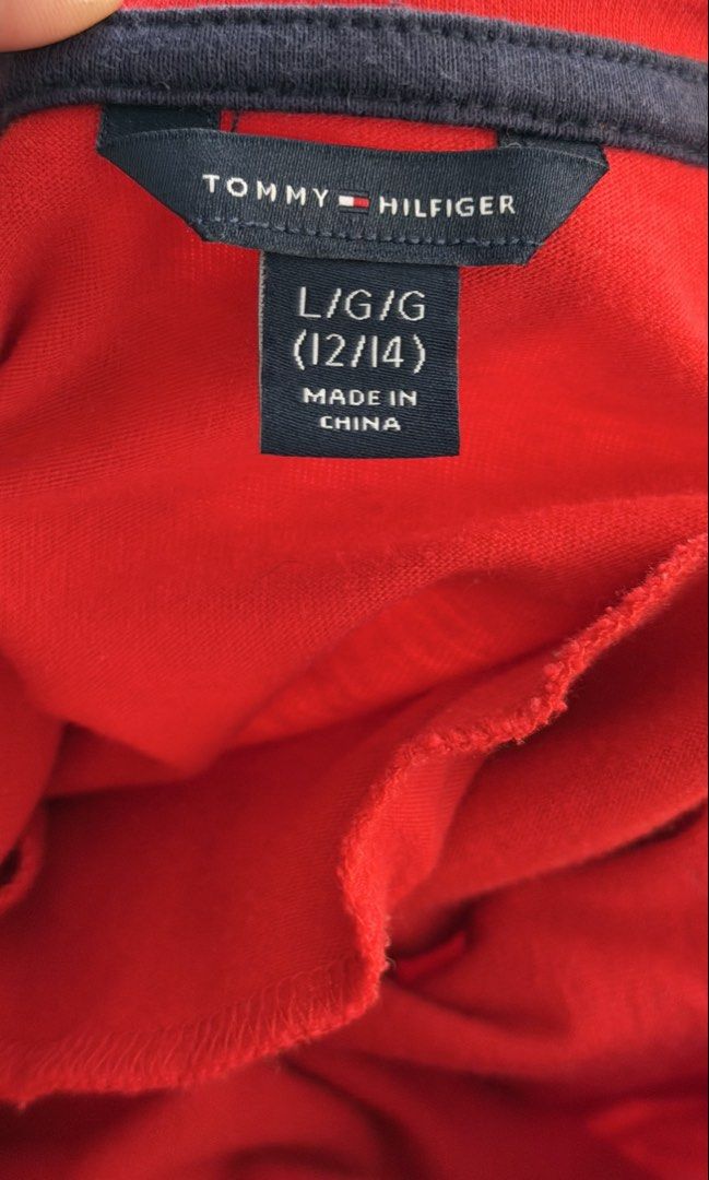 Tommy Hilfiger 12/14 yrs old (Category: Babies & Kids Fashion) located in Dasmarinas. Submitted by preloved_brandedbackup (Listing ID 1445254864, Image 3). Description: Like new Swipe for size US bought.