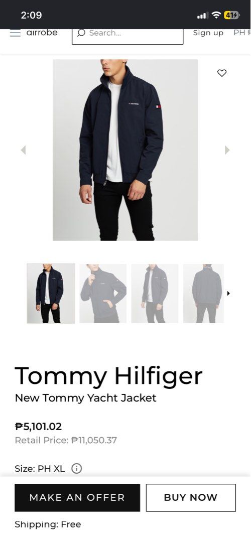 Tommy Hilfiger Jacket (Category: Coats, Jackets and Outerwear) located in Manila. Submitted by thumperohmy (Listing ID 1445284723, Image 2). Description: Tommy Hilfiger Men's Regatta Sailing Yacht Jacket. 25x21 ₱4699 .