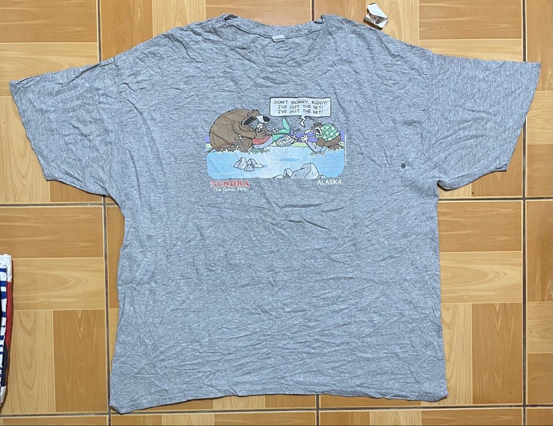 "Tundra the Comicstrip" Tshirt (Category: Tshirts & Polo Shirts ) located in Pasig City. Submitted by gt.shop06 (Listing ID 1445248886, Image 1). Description: Size on tag: 2XL Dimension: 25x30.