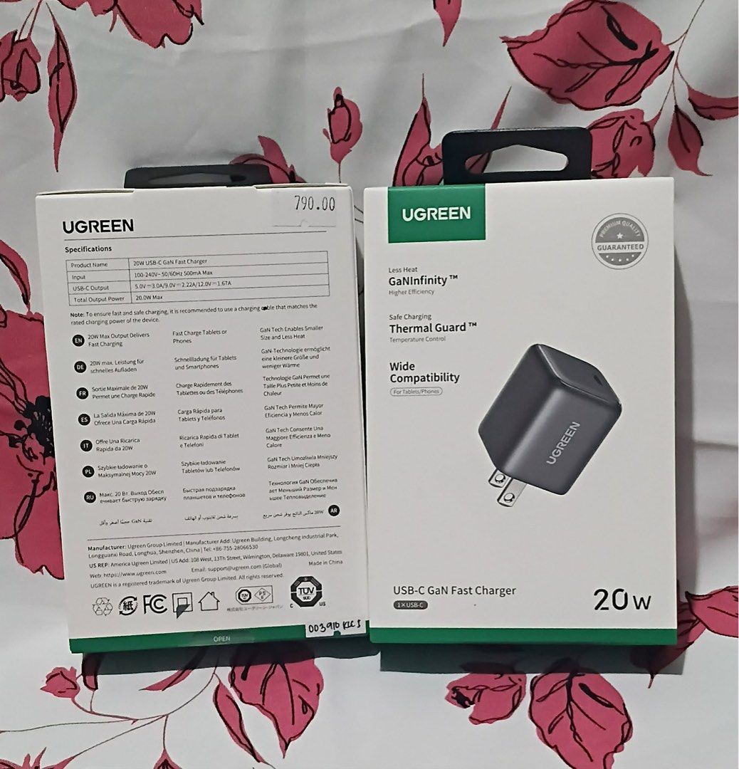 UGREEN 20W Type-C GAN Fast Charger Adapter (Category: Cables & Adaptors) located in Manila. Submitted by mxrx_ (Listing ID 1445342286, Image 2). Description: .