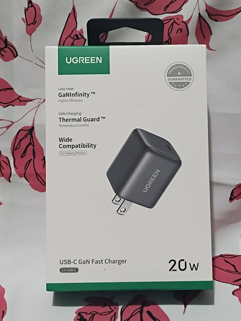 UGREEN 20W Type-C GAN Fast Charger Adapter (Category: Cables & Adaptors) located in Manila. Submitted by mxrx_ (Listing ID 1445342286, Image 1). Description: .