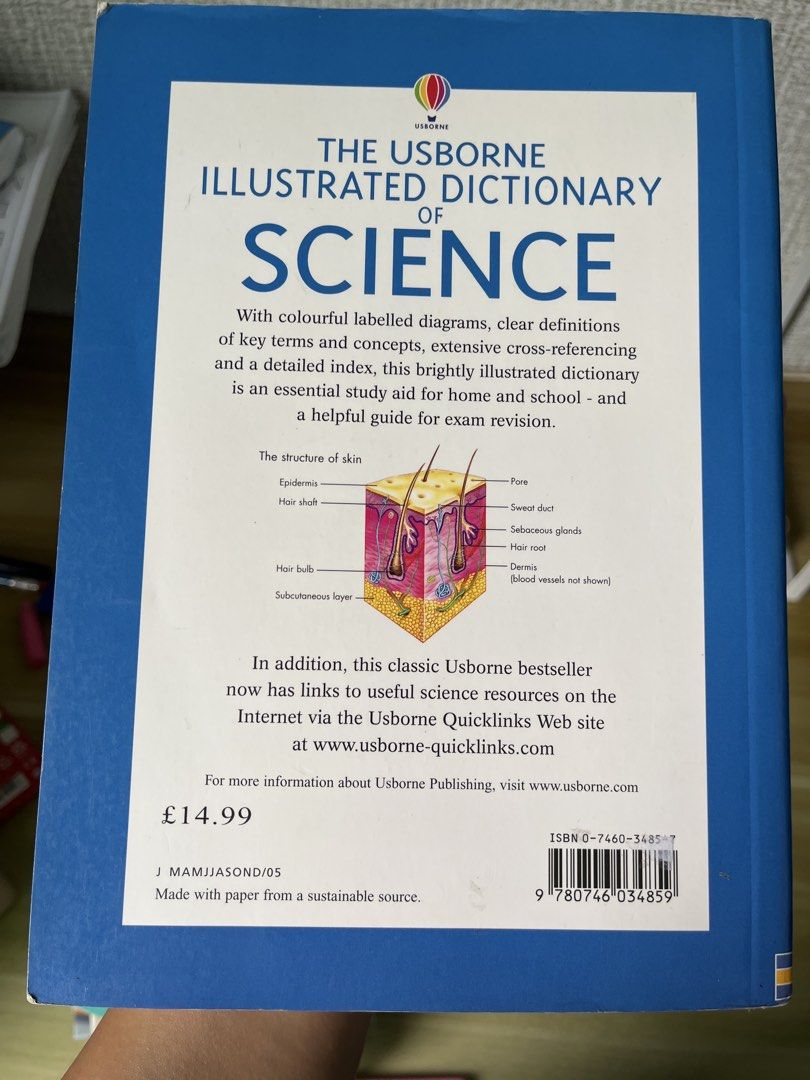 Usborne Illustrated Dictionary Science (Category: Children's Books) located in Quezon City. Submitted by chay003 (Listing ID 1445241225, Image 2). Description: decluttering.