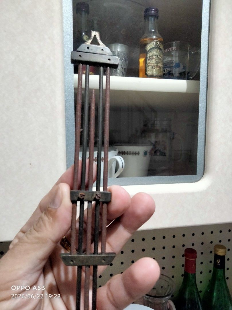 Vintage Clock Pendulum Rods (Category: Clocks) located in Binan City. Submitted by rpute (Listing ID 1445344483, Image 3). Description: - Vintage clock pendulum - Features multiple rods made of metal and wood - Ideal for clock repair projects - Also a great decorative accent piece - Feel free to ask any questions.