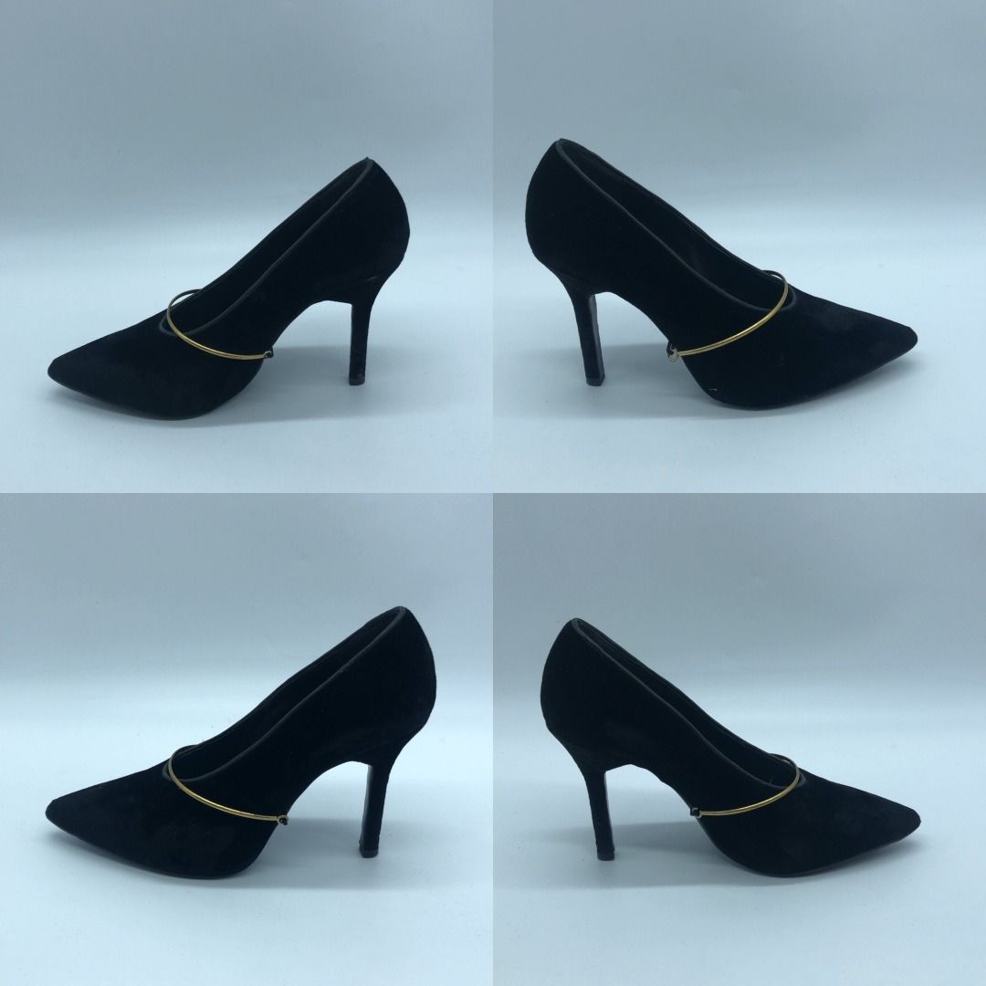 267005984 GIVENCHY SHOES SUEDE SIZE 7 1/2 (Category: Sneakers & Footwear) located in Taguig. Submitted by ecoring.ph (Listing ID 1445436388, Image 3). Description: ◆CONDITION: B ◆DESCRIPTIONS: (Other defects/info:) The body of the heels is stained, dirty, scuffed, and has press marks, showing signs of use. The topline of the heels is scratched, scuffed, stained, dirty, and peeled off, showing signs of use. The inner lining and insole of the heels