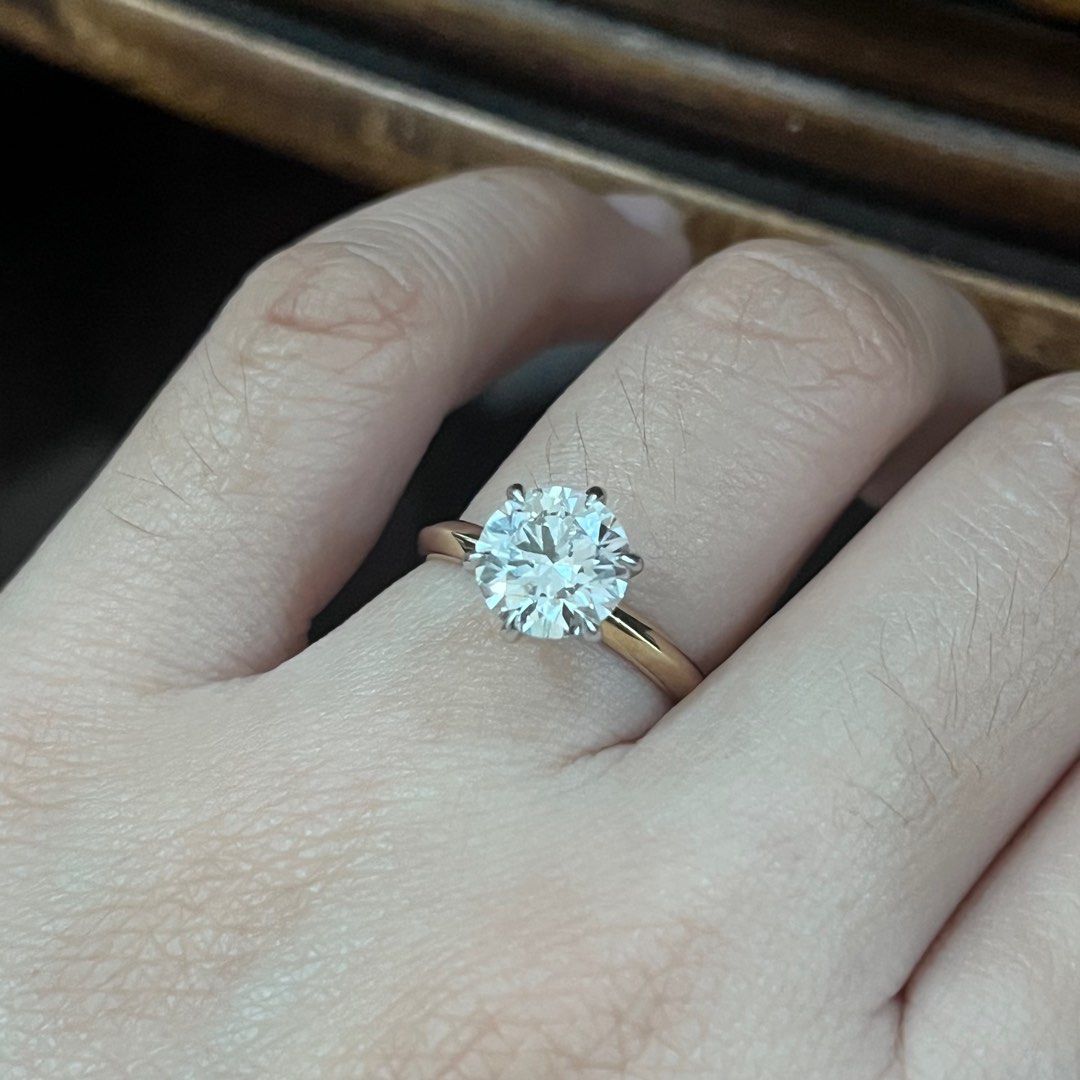 2carat diamond engagement ring 18k gold (Category: Earrings) located in Del Monte. Submitted by bellamente (Listing ID 1445537060, Image 3). Description: 2carat round classic engagement ring 18k yellow gold lab grown diamond IGI Certificate Size 6 Onhand QC Php 99k only .
