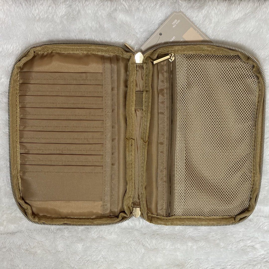Soave Medicine Notebook Case in Camel Color (Category: Stationery & School Supplies) located in Quezon City. Submitted by elysianpieces.ph (Listing ID 1445528745, Image 2). Description: ~ Brand new with tag ~ Multipurpose travel notebook case organizer pouch carrier ~ Rough translation in photos ~ Purchased in 3Coins Japan ~ A case for storing and carrying your medicine notebook and appointment cards together. ~ Also convenient for storing A6-siz