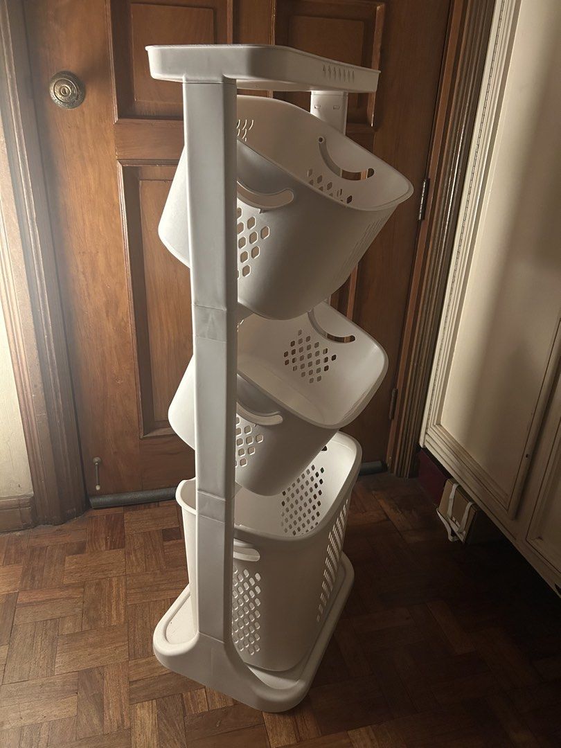 3-tier Laundry Basket (Category: Laundry Baskets) located in Muntinlupa City. Submitted by ilovepeanutbutterx (Listing ID 1445605684, Image 2). Description: For pick-up in Ayala Alabang Village In good condition with signs of use .