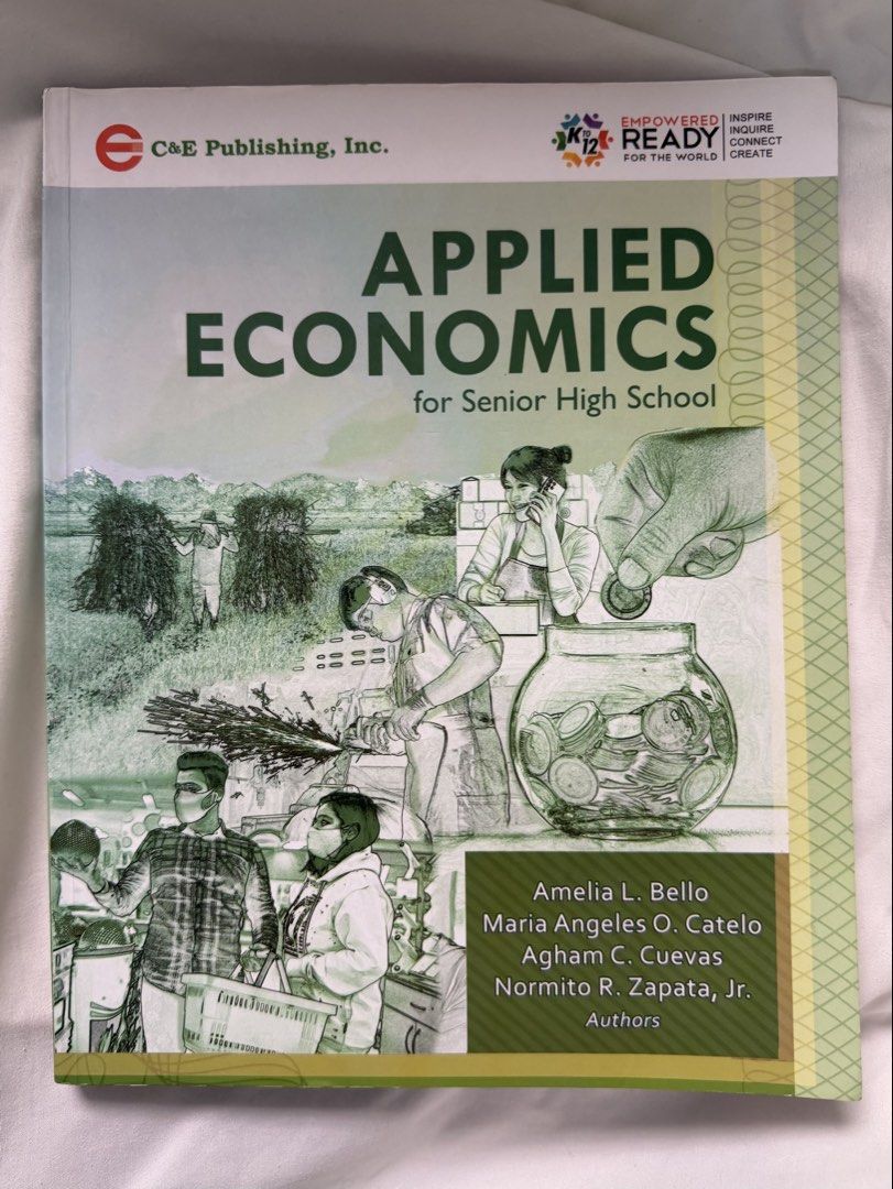 Applied Economics for Senior High School (C&E Publishing) (Category: Textbooks) located in Bulacan. Submitted by chrmnd (Listing ID 1445479798, Image 1). Description: ⭐️ Applied Economics for Senior High School - Complete pages - No handwritings - Barely used - ₱300 - rfs: just graduated shs! ++ decluttering prices are also negotiable :)) mop: gcash/cash if meetup mod: lalamove (sf by buyer)/meetup 📍 UST Manila/Meycauayan, Bulacan can send more 