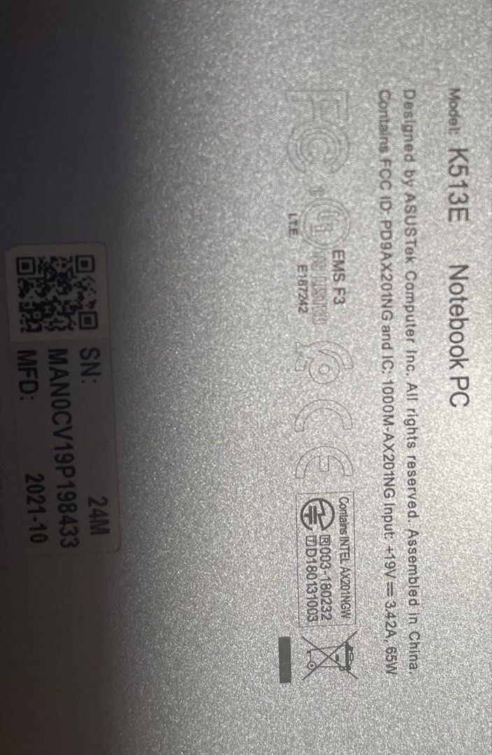 ASUS VivoBook K513E Notebook PC490230861267609602