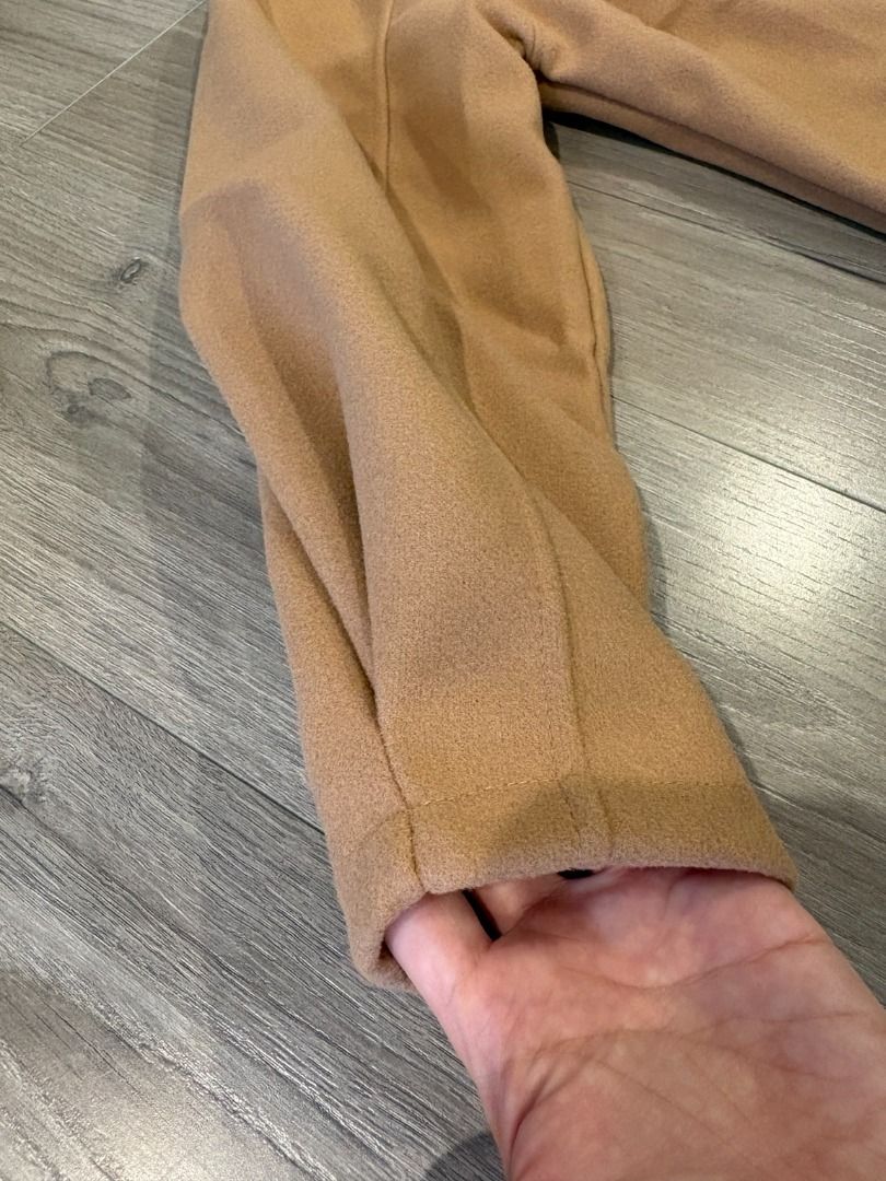 Autumn's Women's Coat (Category: Women's Clothes) located in Sydney. Submitted by viryaparamitha (Listing ID 1445445424, Image 2). Description: Size: L Fabric: Wool Bust: 116cm Sleeve Length: 61cm Coat Length: 78cm.