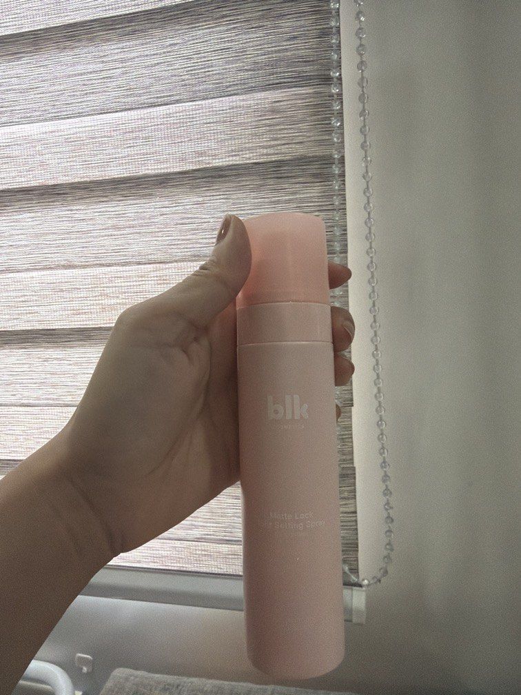 Blk matte lock setting spray (Category: Makeup) located in Quezon City. Submitted by destashingmycloset (Listing ID 1445429979, Image 1). Description: .
