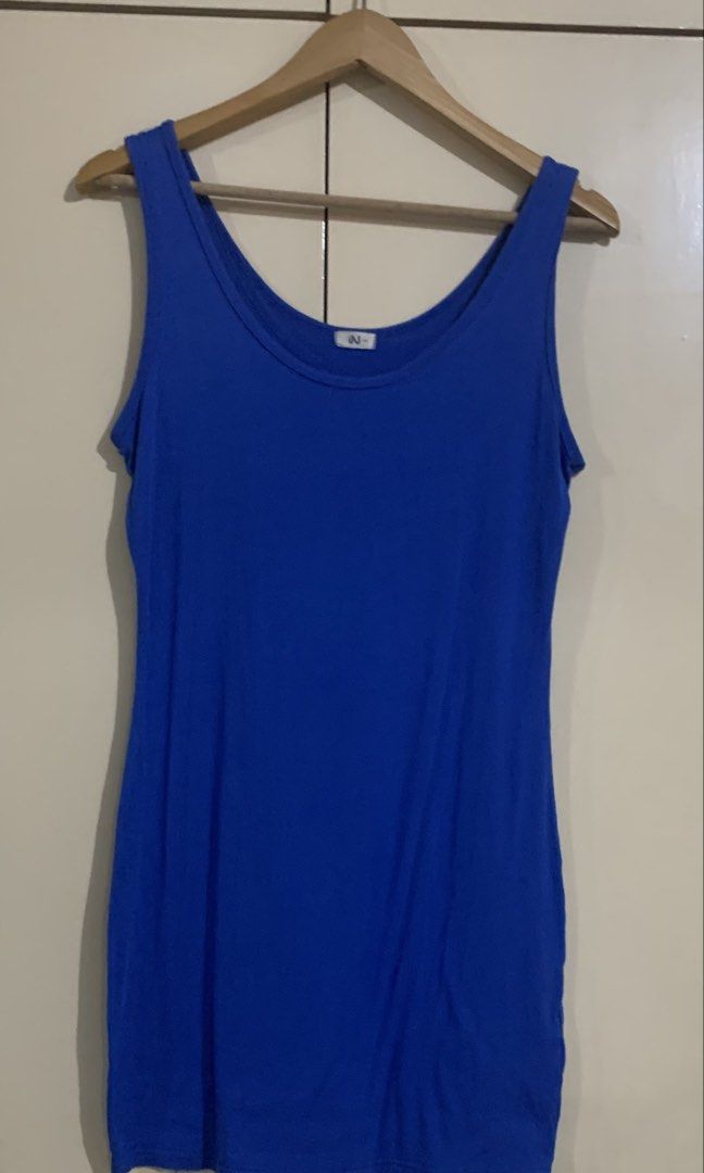 Blue Tank Dress (Category: Dresses) located in Paranaque City. Submitted by vbvessentials (Listing ID 1445582255, Image 2). Description: - Simple blue tank dress - Stretchy material for a comfortable fit - Perfect for layering or wearing on its own - Effortlessly style up or down - A great basic piece for any wardrobe XXL on tag but fits Large to XL frame.