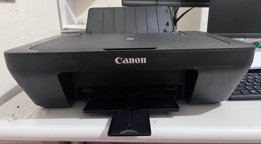 CANON PRINTER 3in1 MG2570s (Category: Printers, Scanners & Copiers) located in Pasig City. Submitted by labubulovess (Listing ID 1445605513, Image 2). Description: ✅SCAN, COPY & PRINT ✅NO ISSUE ✅with box and cord ✅free inks (black, yellow, red, blue) ✅ready to use 2k only For pick up only.