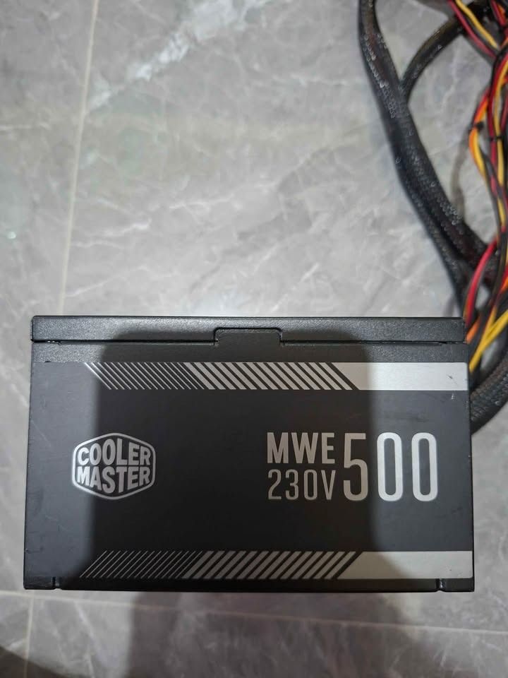 PSU Cooler Master MWE 500W Power Supply Unit (Category: Computer Parts) located in Pasig City. Submitted by reinnel.cat (Listing ID 1445468300, Image 1). Description: - Cooler Master MWE 500W Power Supply - Model: MPW-5002-ACABW - 80 PLUSCertified - Includes all necessary cables for desktop builds - Tested and confirmed working - Reason for selling: PC upgrade - PS: No Power Cord Included.