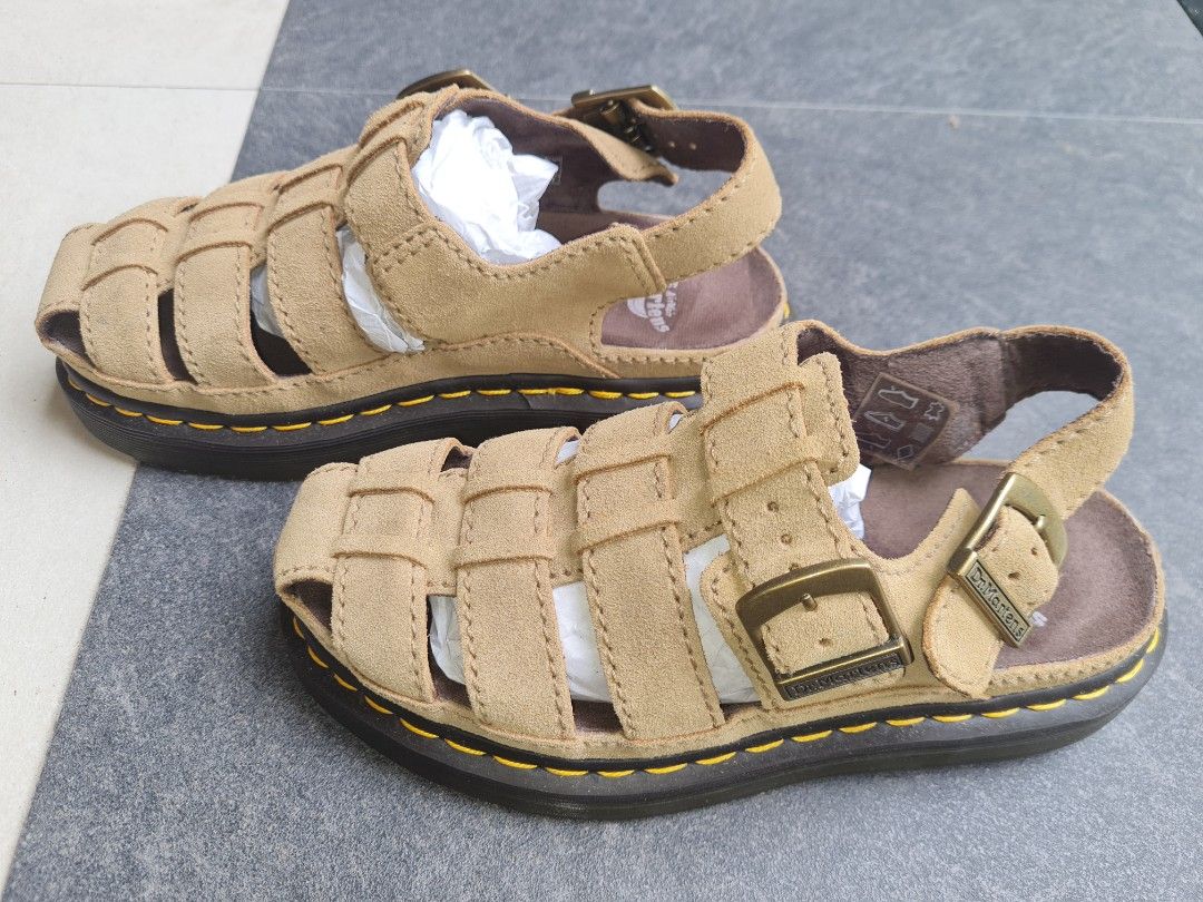Dr. Martens Wrenlie Sandals (Category: Sandals) located in Muntinlupa City. Submitted by and48hoodies (Listing ID 1445463017, Image 3). Description: Dr Martens Wrenlie Fisherman Sandals Color: Brown suede Size: US Men 6 / US Women 7 / UK 5 / Eur 38 RFS: Too heavy Condition: Like new. Worn once Waterproofed with Collonil Carbon Pro Free shipping in Metro Manila only.