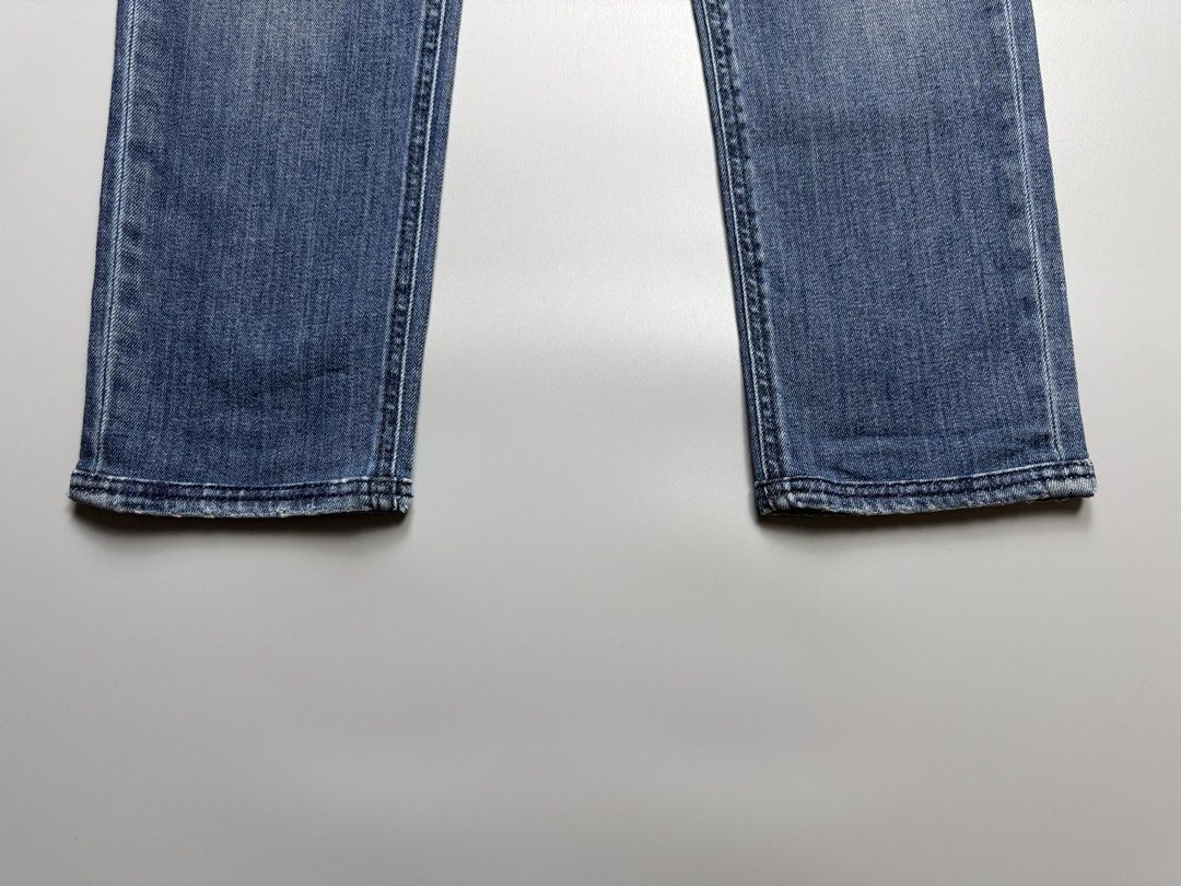 Fendi - Straight Leg Blue Denim Pants (Category: Luxury Apparel) located in Quezon City. Submitted by japon_rose (Listing ID 1445522705, Image 2). Description: READ DESCRIPTION FIRST BEFORE YOU START A DEAL GUARANTEED AUTHENTIC ❗️ Unisex/ Fendi - Straight Leg Blue Denim Pants Size: 33|34 on Tag (Mens/Womens) Length: 38 Waist: 32-34 Inseam: 28 Knee: 7.5 Leg Opening: 6.5 Front Rise: 9.5 Back Rise: 12 (MEASURED IT BY INCHES) 9.8/10 Overall condition