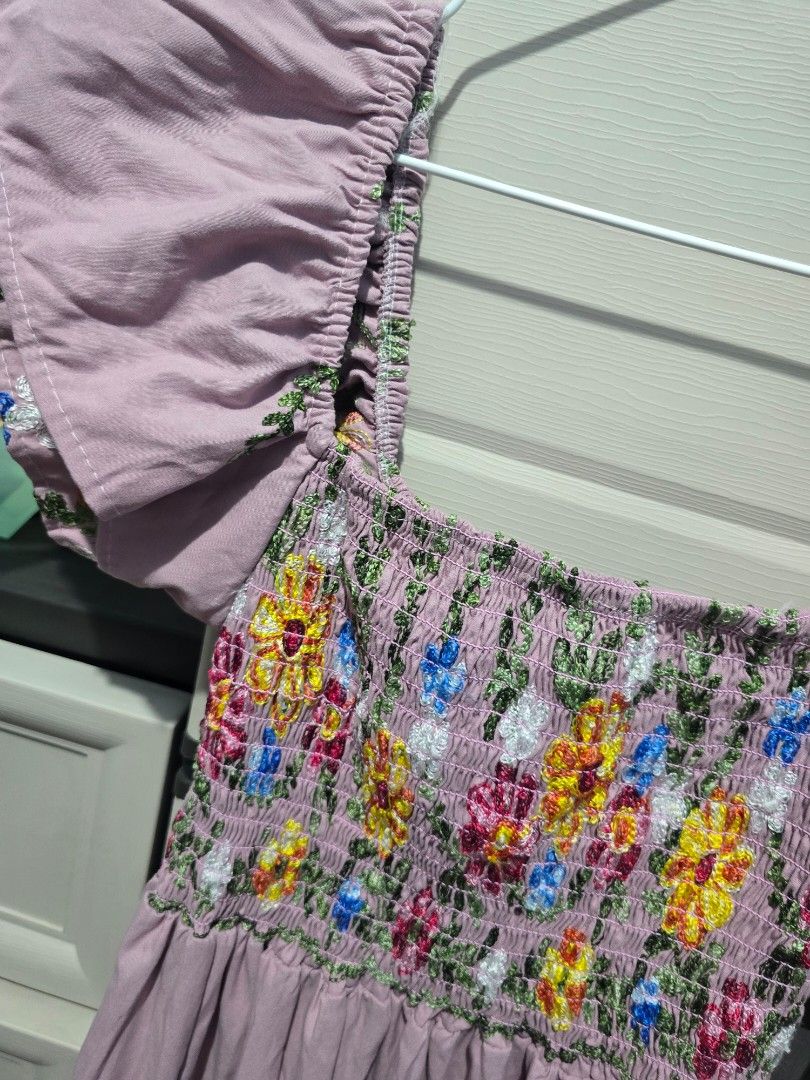 Floral Smocking Maxi Dress (Category: Dresses) located in Quezon City. Submitted by dinesaur (Listing ID 1445566257, Image 2). Description: never used fits from s-xl.