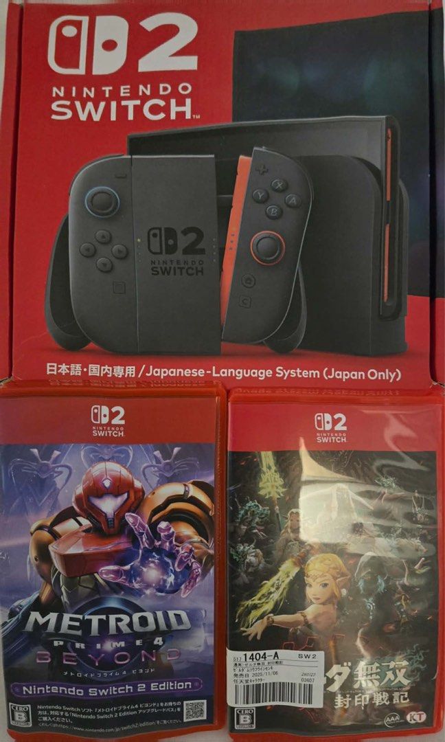 FOR SALE: (JAPANESE SYSTEM) NINTENDO SWITCH 2 (Category: Nintendo) located in Marikina City. Submitted by rosiebaebae (Listing ID 1445548218, Image 1). Description: 🌟 Key Features & Condition First-Time Owner: Personally owned and loved. Never repaired, never opened, and never abused. 10/10 Aesthetics & Performance: Super neat body and screen. No scratches, crisp buttons, and absolutely no joy-con drift or system glitches. Japanese System: Stand