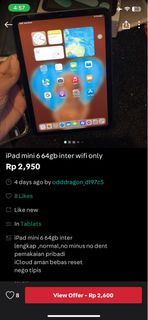 (Kategori: ) berada di . Dikirim oleh farahhh3 (ID iklan 1445506562, Gambar 1). Deskripsi: .