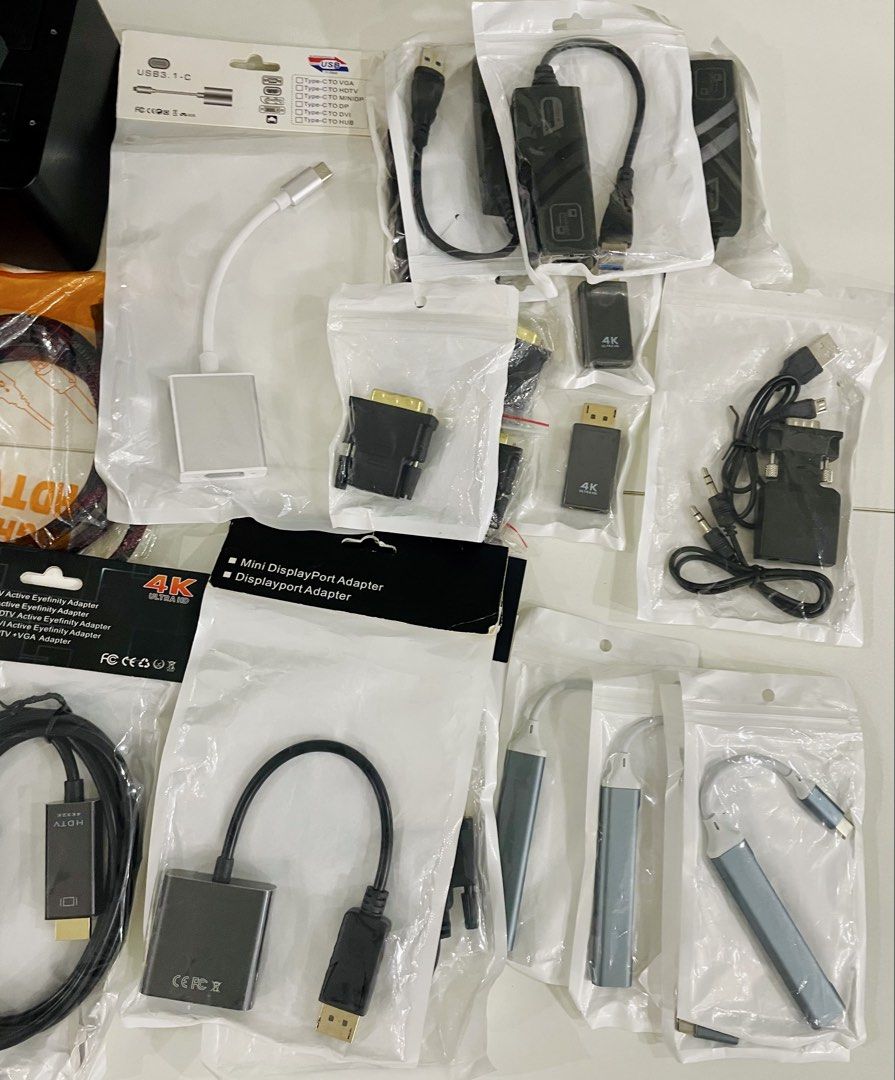 HDMI, VGA, DVI, DisplayPort, USB Cables & Adapters (Category: Cables & Adaptors) located in Manila. Submitted by vinabells (Listing ID 1445587044, Image 3). Description: starts at ₱100 pm me what cable you need location: Pandacan Manila.