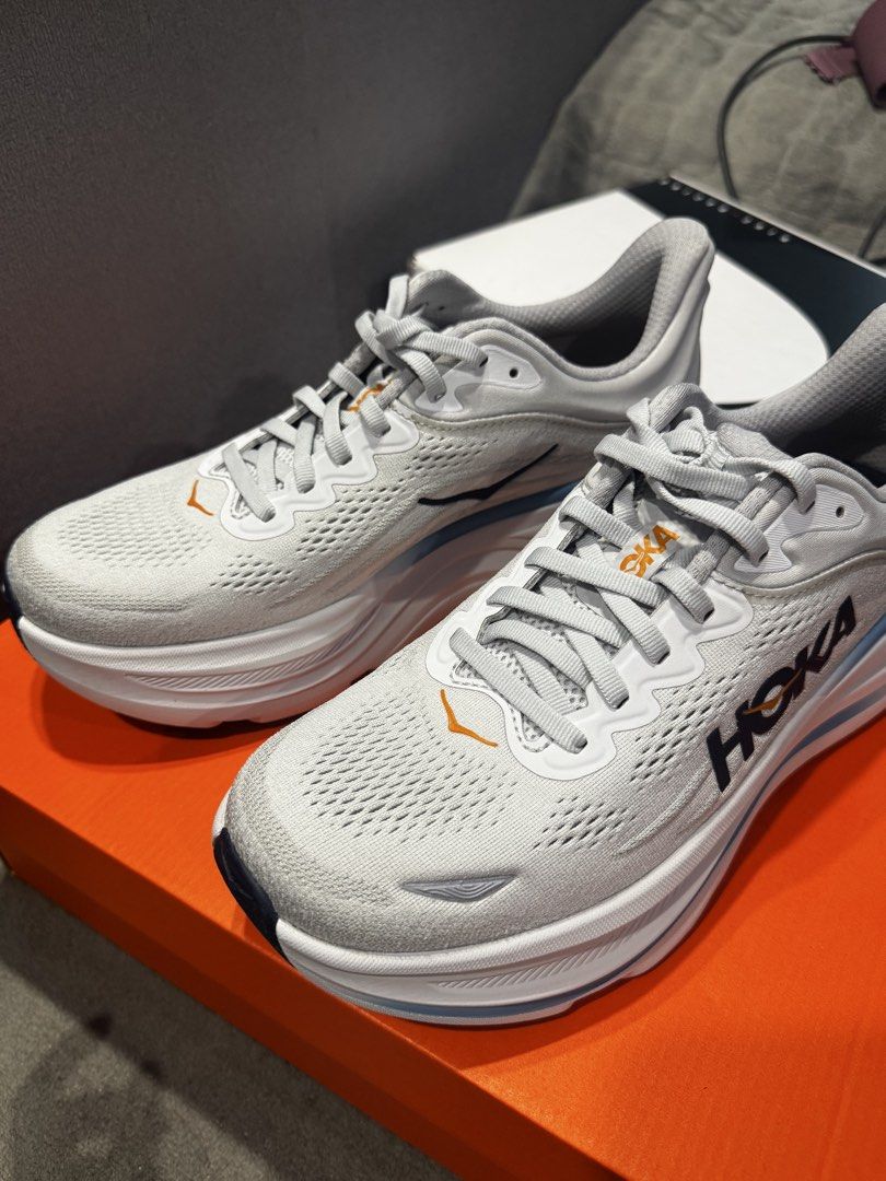 Hoka Bondi 9 RUNNING SHOES (Category: Sneakers) located in Manila. Submitted by laicasofio01 (Listing ID 1445576116, Image 2). Description: HOKA BONDI 9 RUNNING SHOES • Size 8.5USmens • Never been used • 100% Original • No box but we can provide receipt PM ME FOR MORE DETAILS Location: Manila Meet up: SM Sanlazaro.