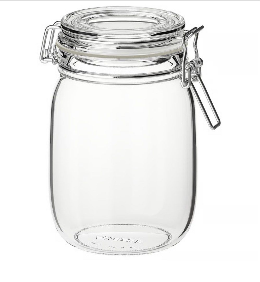 Ikea Korken jar and bottle489915391568128001