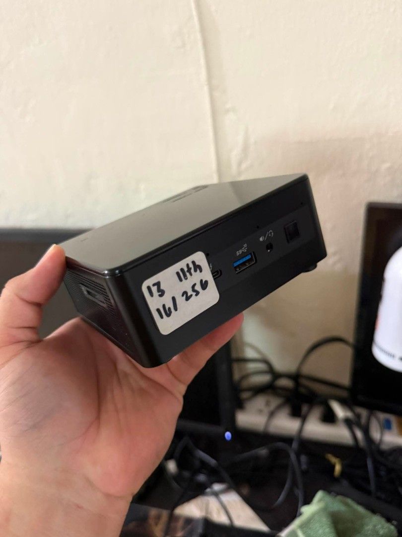 Intel nuc PC (Category: Desktops) located in Manila. Submitted by happyearth.953a15 (Listing ID 1445603506, Image 1). Description: Intel nuc PC I3 11th gen Intel UHD Graphics 16gb ram 256gb ssd Windows 11 pro OS Unit with power adapter 💸💸 10,000 only Location: San Andres bukid manila Pick up or deliver cod.