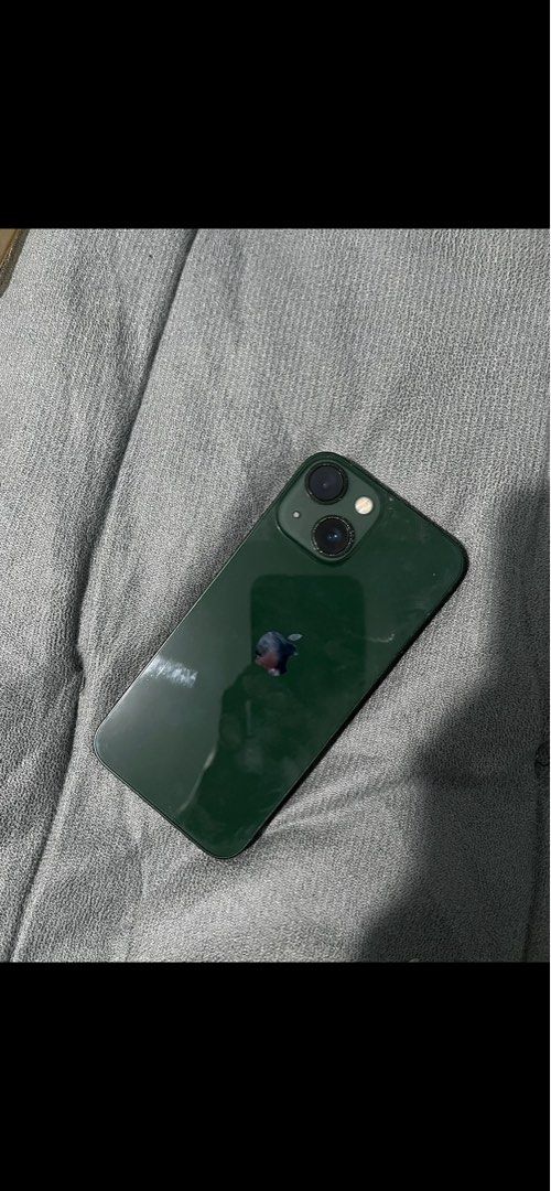 Iphone 13 mini (Category: iPhone 13 Series) located in Caloocan City. Submitted by iki_archive5 (Listing ID 1445468485, Image 3). Description: IPHONE 13 MINI -256GB -78 BATT HEALTH -W/ ORIGINAL BOX issue: green line screen not visible cannot affect the performance of the phone -Can still negotiate .
