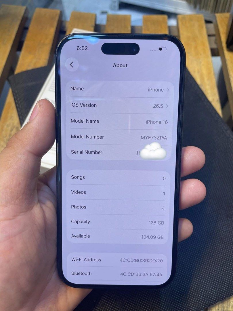 iPhone 16 128gb FACTORY UNLOCKED (Category: iPhone 16 Series) located in Manila. Submitted by shairaness (Listing ID 1445531912, Image 3). Description: iPhone 16 128gb FU NTC Approved 💰price: 34,000 fix Color: Black ⚫️ ☑️ 💯% legit original ☑️ 100% smoothness ☑️ no issue, no repair ☑️ truetone working ☑️ fingerprint working ☑️ with personal warranty, money back quaranteed Please see pics, actual pics posted. 👍🏻 PACKAGE: Orig Box, Cable Pickup 