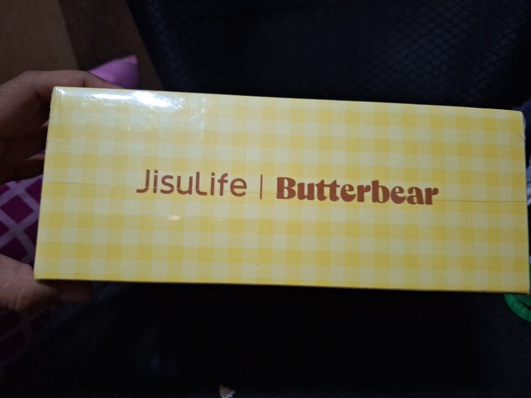 JisuLife Butterbear Handheld Fan Pro1 (Category: Fans) located in Valenzuela. Submitted by rhian01 (Listing ID 1445423656, Image 3). Description: - Cute JisuLife Butterbear handheld fan (Model Pro1) - Adorable yellow checkered design with bear graphic - Perfect for staying cool on the go - Portable and easy to carry.