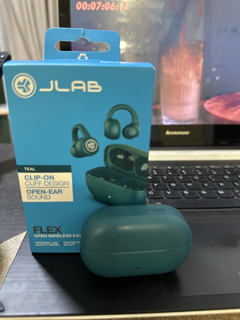 JLab Flex Open Wireless Earbuds Teal495634824330618881