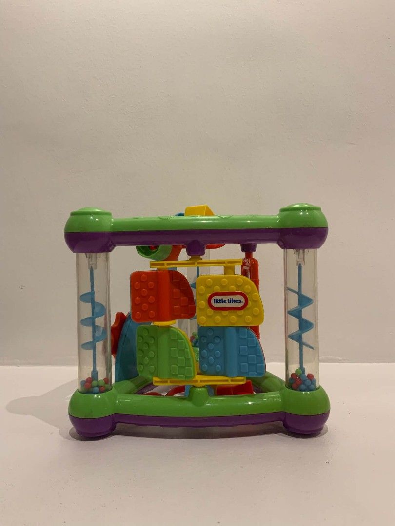 Little Tikes Activity Triangle Baby Toy (Category: Infant Playtime) located in Santa Rosa. Submitted by littlegioiaph (Listing ID 1445429867, Image 1). Description: Little Tikes Activity Triangle Baby Toy ₱299 - The toy features various hands-on activities on each side, including a mirror, spinning wheel, and shapes to push and pull. - It is designed to help babies develop fine motor skills and hand-eye coordination. 📌NO LIKE/FOLLOW = NO MINE 💸