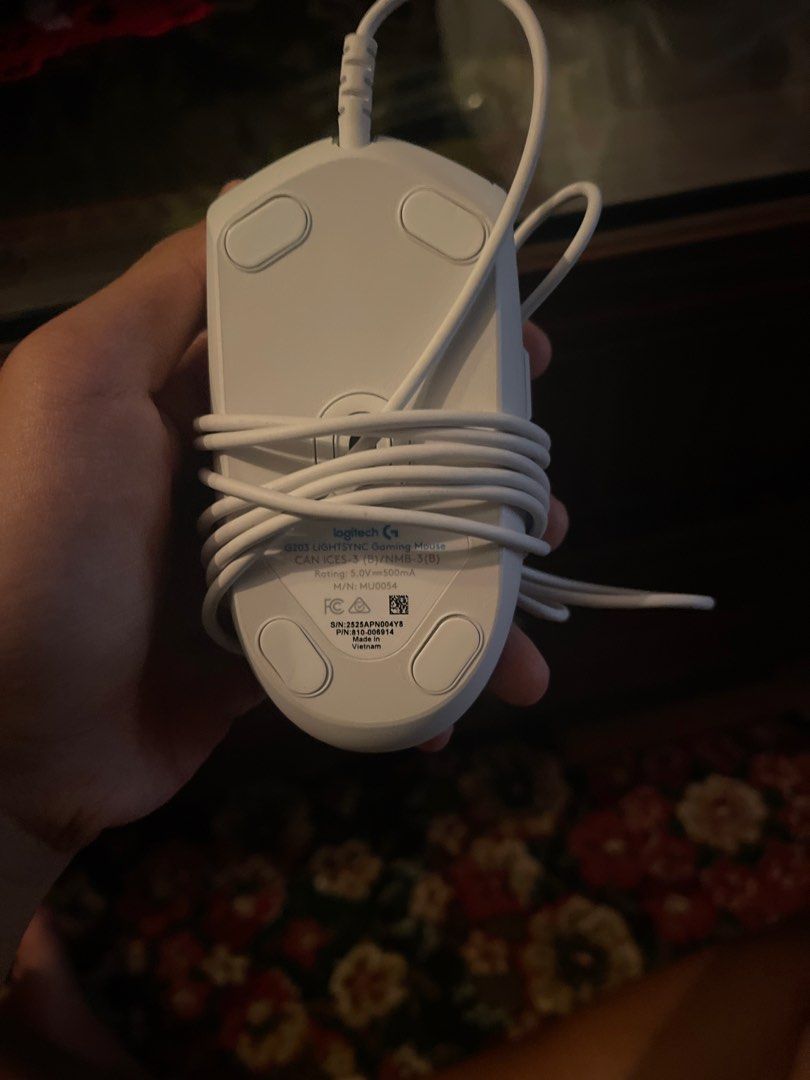 Logitech Wireless Gaming Mouse White489953878324039681