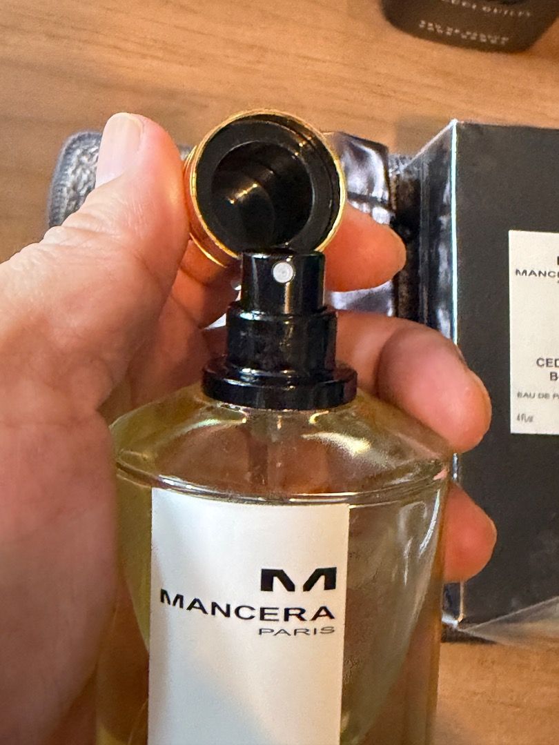 Mancera Cedrat Boise Eau de Parfum 120ml (Category: Fragrance & Deodorants) located in Quezon City. Submitted by brightwall (Listing ID 1445553529, Image 2). Description: - Mancera Cedrat Boise Eau de Parfum - 120ml bottle (15ml missing) - Comes with original box - Includes drawstring pouch - Ideal for everyday wear Guaranteed Authentic — 100% Refund if Proven Fake..