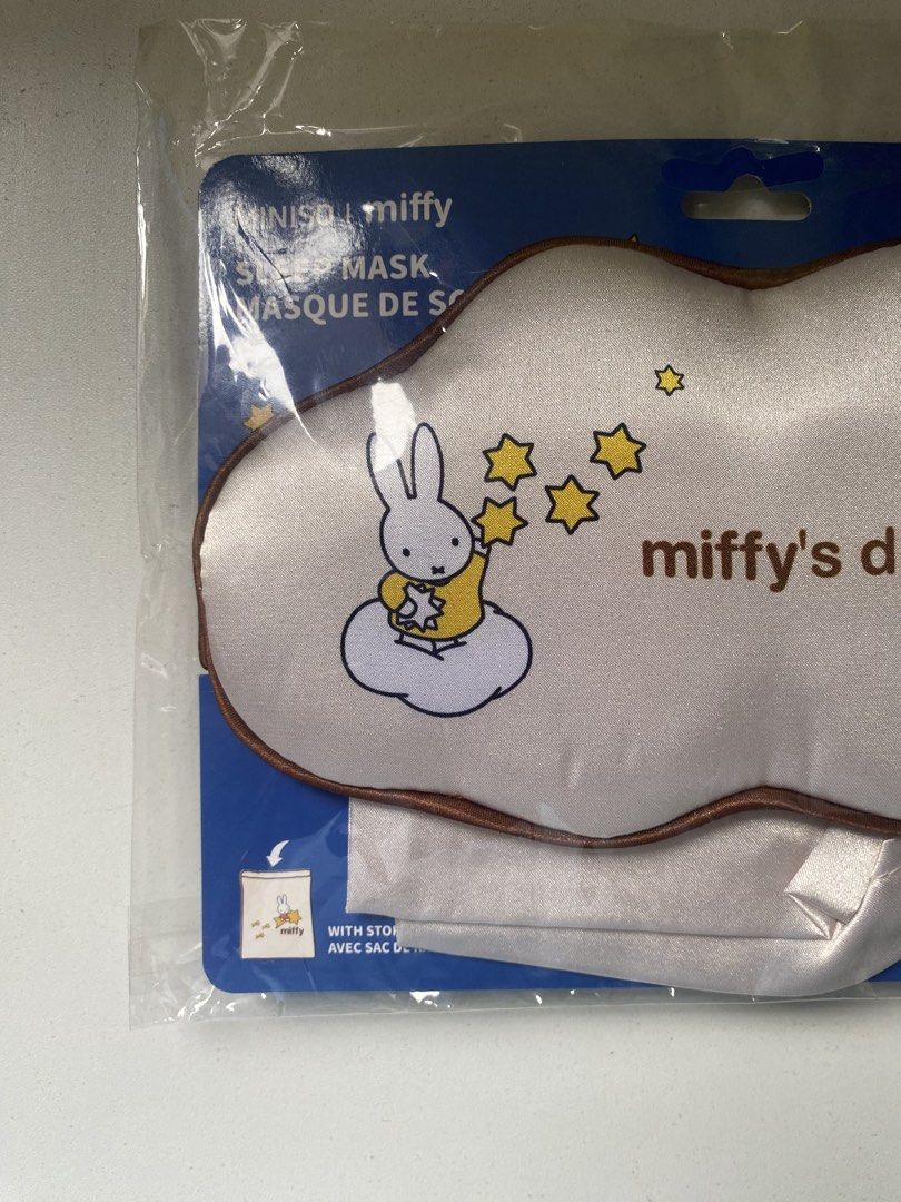 Miniso Miffy Sleep Mask (Category: Other Accessories) located in Pateros City. Submitted by pompompurins (Listing ID 1445482382, Image 3). Description: - Brand new - Never used - With storage bag - Bought from Miniso RFS: Decluttering .