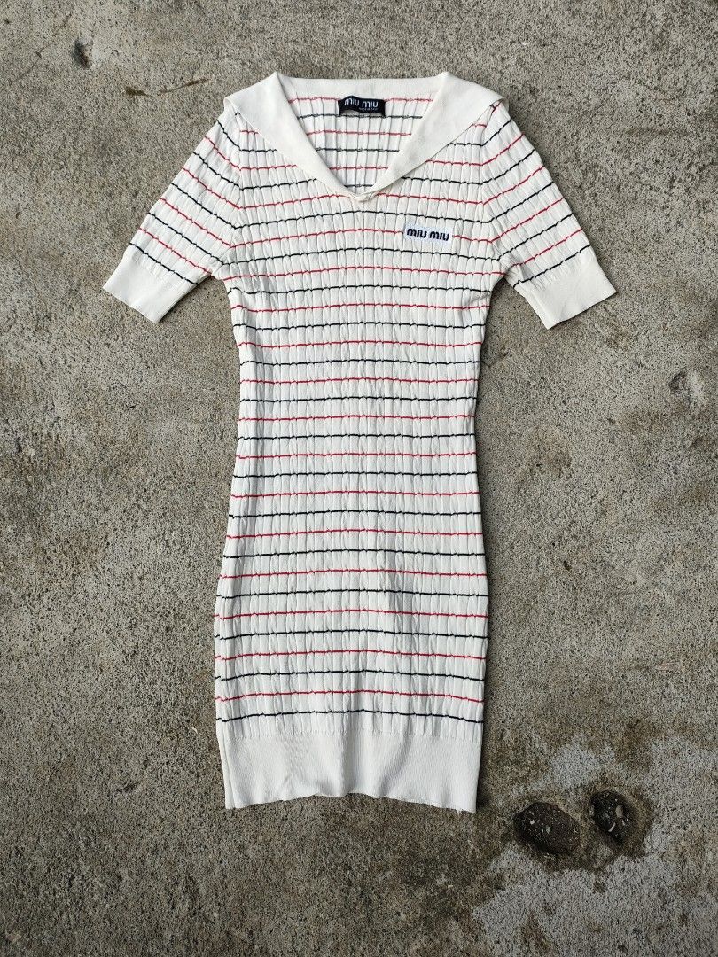 Miu Miu Striped Mini Dress (Category: Dresses) located in Angeles City. Submitted by josefernandez (Listing ID 1445534003, Image 1). Description: Miu Miu Striped Mini Dress Color May Vary Due To Lighting Excellent Condition Missing Washtag Mode of Payment: Gcash Jnt Courier Dm For More Info 📥📥📥.