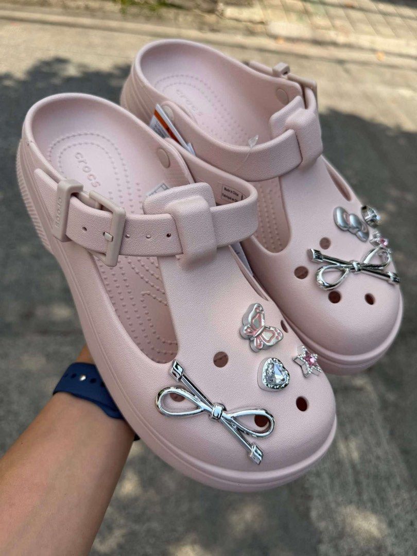 MJ Crocs (Category: Flats & Sandals) located in Angeles City. Submitted by btsvtreasures (Listing ID 1445447026, Image 3). Description: MJ Crocs Limited stocks only With free eco bag Jibbitz not included Loc: Paranaque MOP: Gcash MOD: Jnt & Flash Express GET YOURS NOW, LIMITED STOCKS ONLY!!.