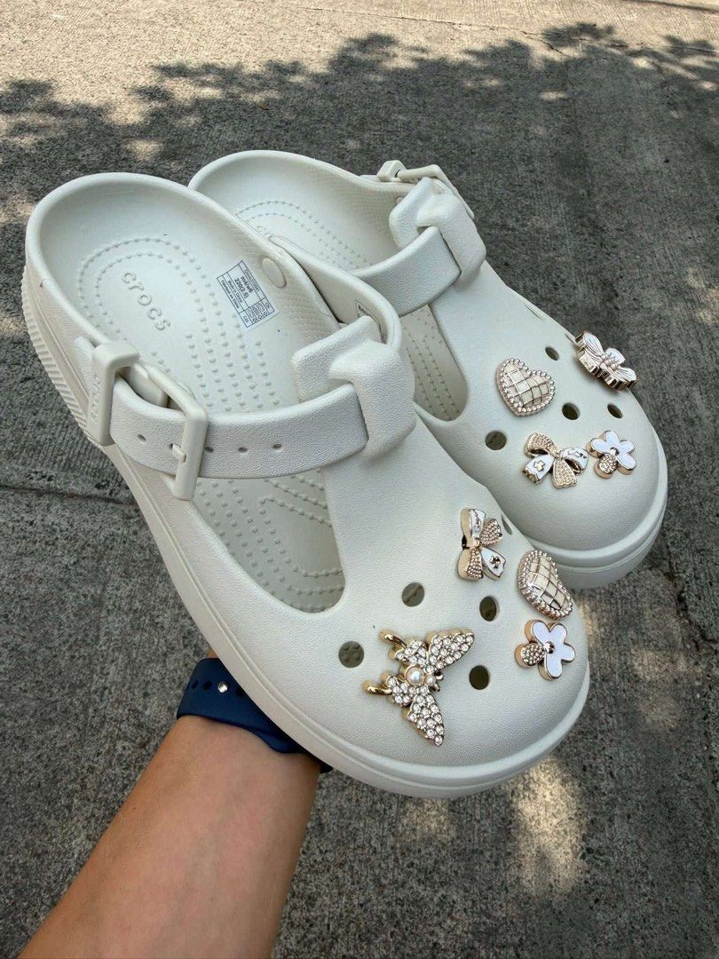 MJ Crocs (Category: Flats & Sandals) located in Angeles City. Submitted by btsvtreasures (Listing ID 1445447026, Image 2). Description: MJ Crocs Limited stocks only With free eco bag Jibbitz not included Loc: Paranaque MOP: Gcash MOD: Jnt & Flash Express GET YOURS NOW, LIMITED STOCKS ONLY!!.