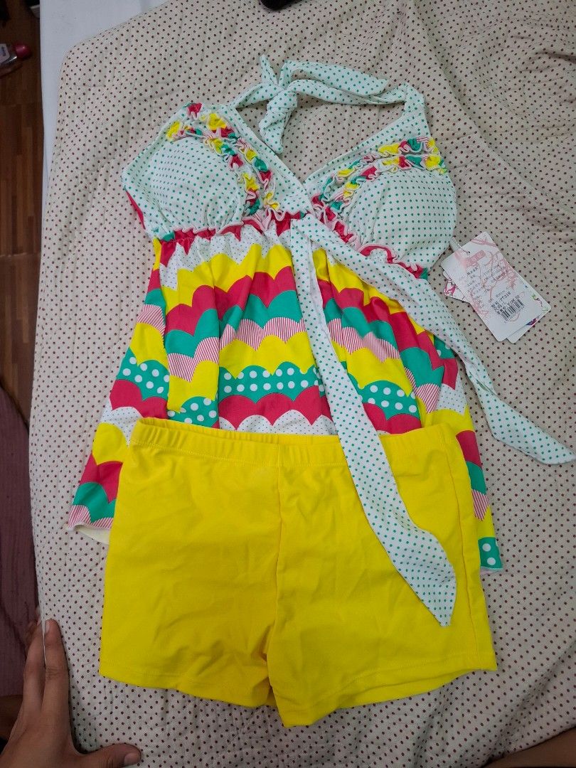 Neon Yellow Zip Front One Piece Swimsuit (Category: Bikinis & Swimsuits) located in Taguig. Submitted by cessyago123 (Listing ID 1445436941, Image 2). Description: 🏖️ FOR SALE: Brand New Swimsuits 🏖️ 💛 Yellow Swimsuit Set Brand New Tag Size: L Fits Small to Large ₱120 💚 Green Swimsuit Set Brand New Tag Size: M Fits Medium to Large ₱120 📍 Location: Taguig 📦 Pick-up only Message me if interested. Thank you! 😊 - Eye-catching neon yellow one-p