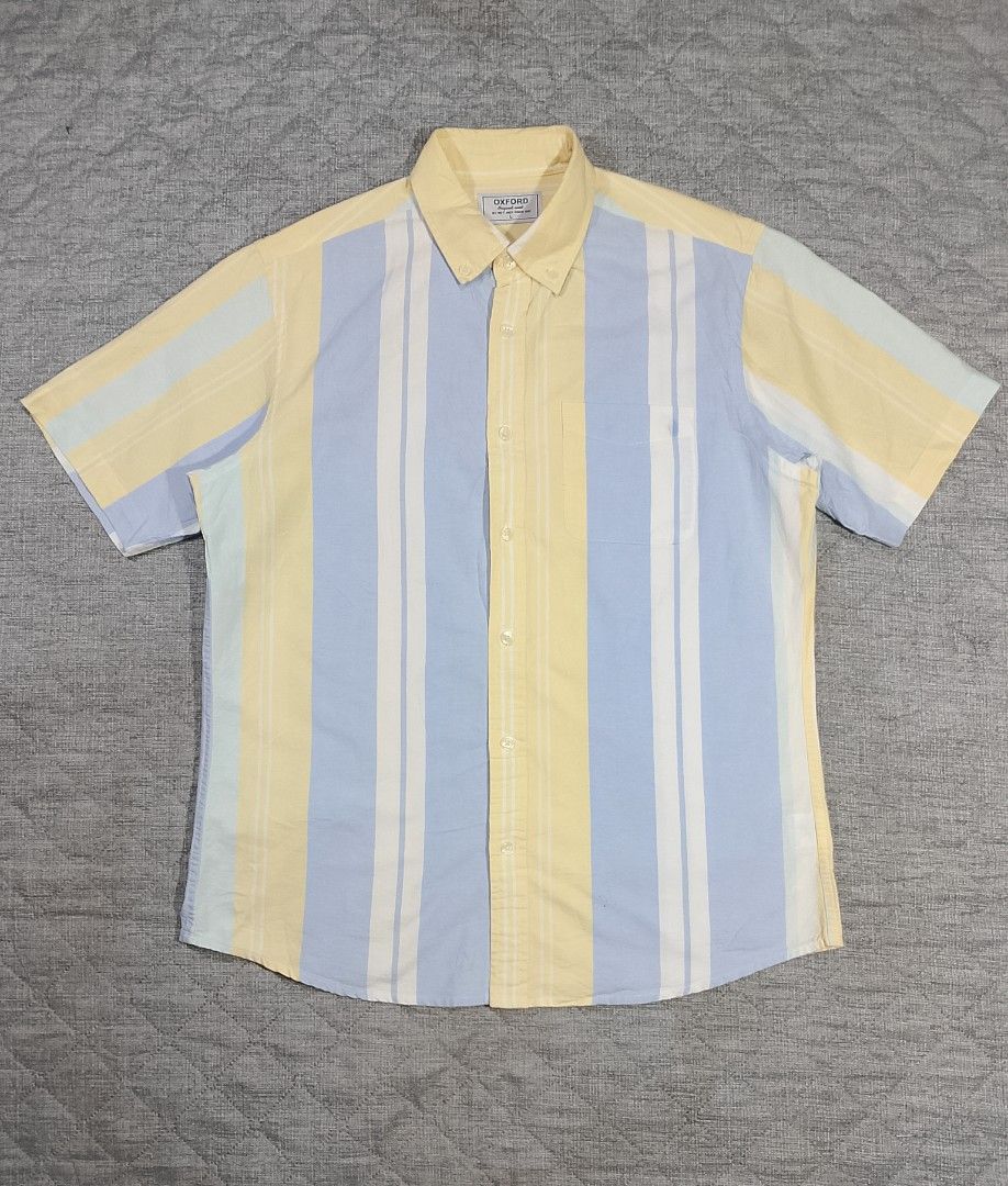 Net men Oxford button down short sleeve shirt (Category: Formal Shirts) located in Cadiz. Submitted by comradstuff (Listing ID 1445604086, Image 1). Description: Net men Oxford button down short sleeve shirt *with barely noticeable stains please see last photos w 22" l 29".